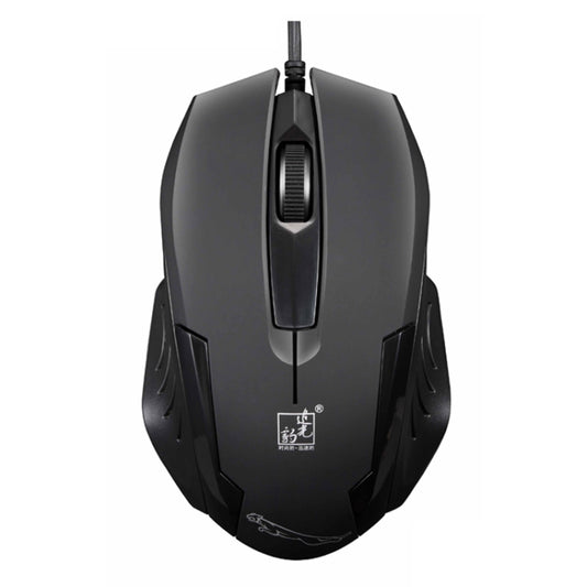 Chasing Leopard 512G USB Frosted Wired Optical Gaming Mouse, Length: 1.3m(Black) by Chasing Leopard