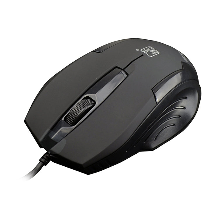 Chasing Leopard 512G USB Frosted Wired Optical Gaming Mouse, Length: 1.3m(Black) by Chasing Leopard