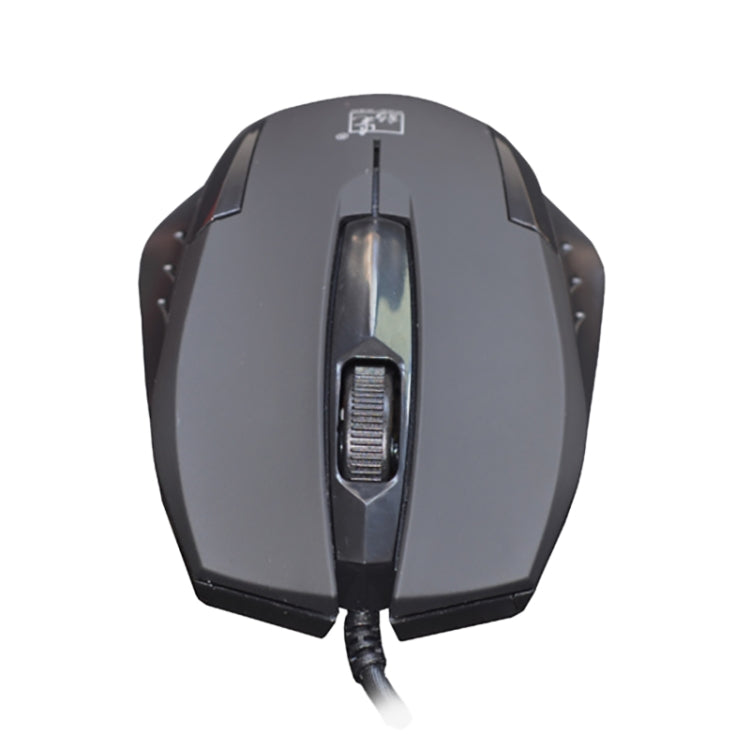 Chasing Leopard 512G USB Frosted Wired Optical Gaming Mouse, Length: 1.3m(Black) by Chasing Leopard