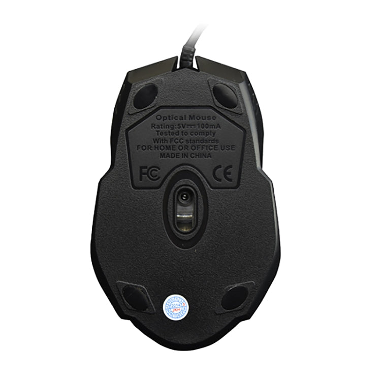 Chasing Leopard 512G USB Frosted Wired Optical Gaming Mouse, Length: 1.3m(Black) by Chasing Leopard
