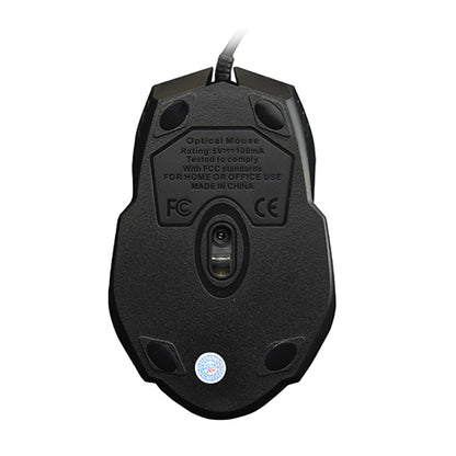 Chasing Leopard 512G USB Frosted Wired Optical Gaming Mouse, Length: 1.3m(Black) by Chasing Leopard