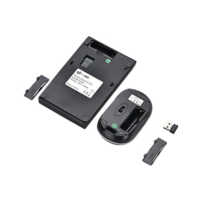 MC Saite MC-61CB 2.4GHz Wireless Mouse + 22 Keys Numeric Pan Keyboard with USB Receiver Set for Computer PC Laptop (Black) by MC Saite