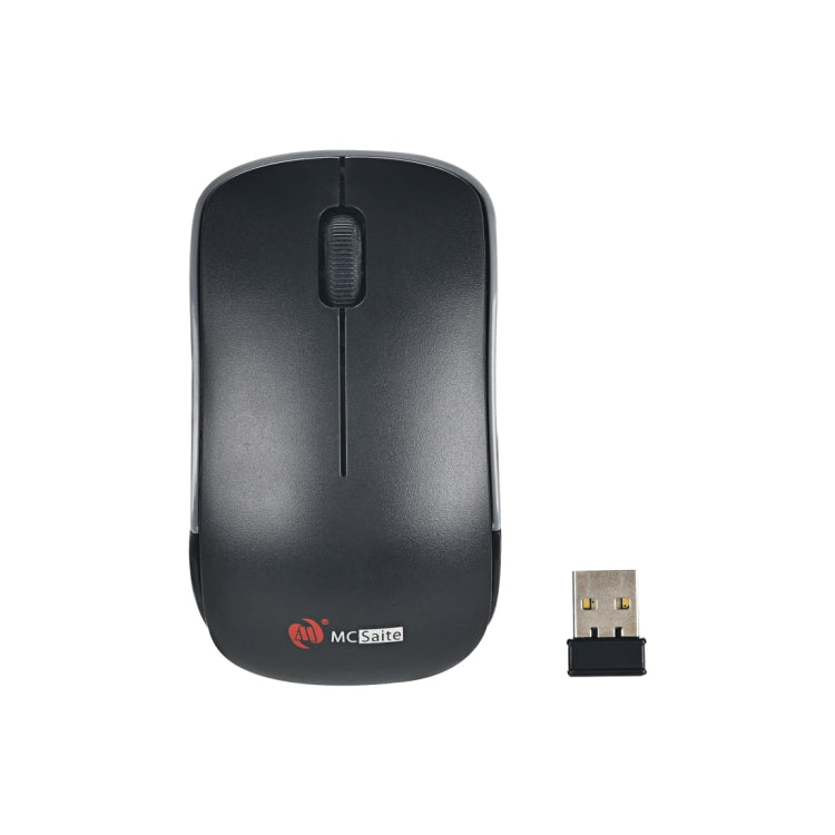 MC Saite MC-367 2.4GHz Wireless Mouse with USB Receiver for Computer PC Laptop (Black) by MC Saite