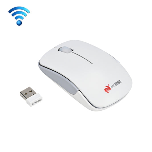 MC Saite MC-367 2.4GHz Wireless Mouse with USB Receiver for Computer PC Laptop (White) by MC Saite