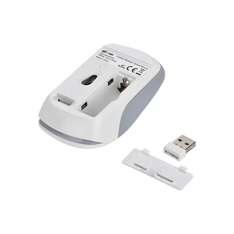 MC Saite MC-367 2.4GHz Wireless Mouse with USB Receiver for Computer PC Laptop (White) by MC Saite