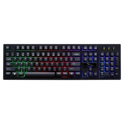 ZGB G20 104 Keys USB Wired Mechanical Feel Glowing Computer Keyboard Gaming Keyboard(Black) by buy2fix