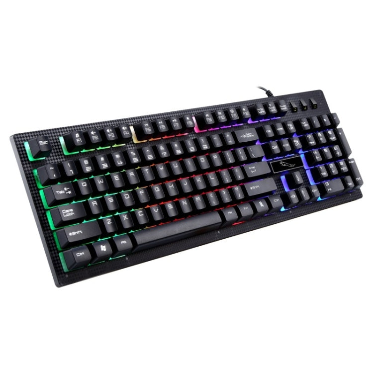 ZGB G20 104 Keys USB Wired Mechanical Feel Glowing Computer Keyboard Gaming Keyboard(Black) by buy2fix