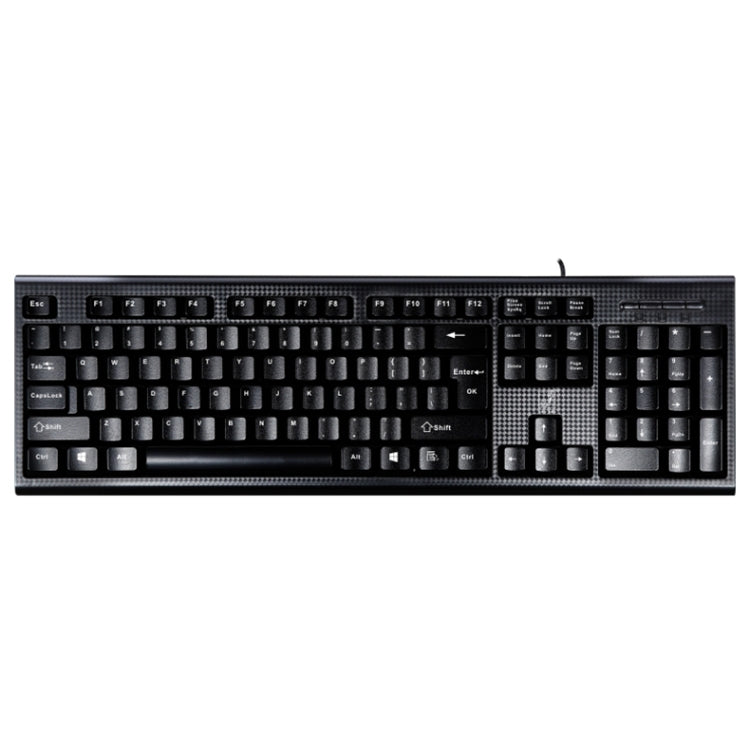 ZGB Q9 104 Keys USB Wired Grid Texture General Gaming Office Keyboard(Black) by buy2fix