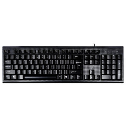 ZGB Q9 104 Keys USB Wired Grid Texture General Gaming Office Keyboard(Black) by buy2fix