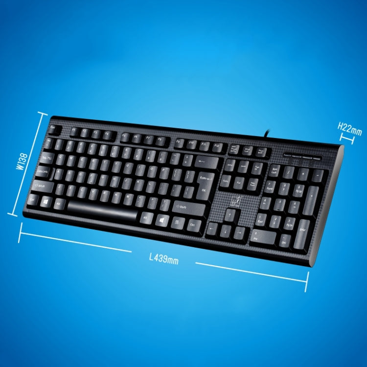 ZGB Q9 104 Keys USB Wired Grid Texture General Gaming Office Keyboard(Black) by buy2fix