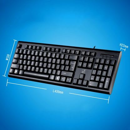 ZGB Q9 104 Keys USB Wired Grid Texture General Gaming Office Keyboard(Black) by buy2fix