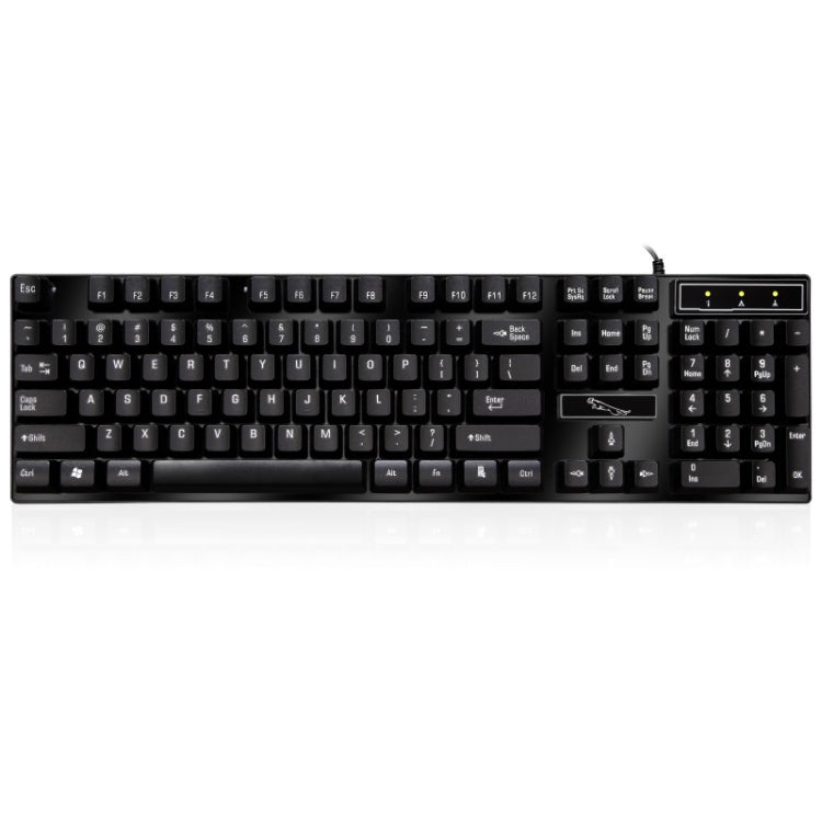 ZGB Q17 104 Keys USB Wired Suspension Gaming Office Keyboard for Laptop, PC(Black) by buy2fix