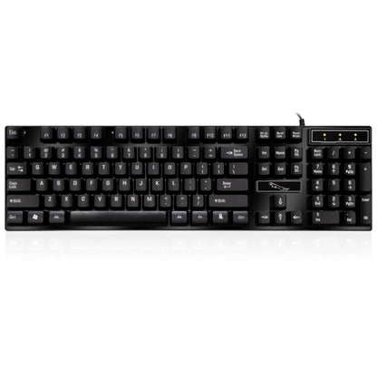 ZGB Q17 104 Keys USB Wired Suspension Gaming Office Keyboard for Laptop, PC(Black) by buy2fix