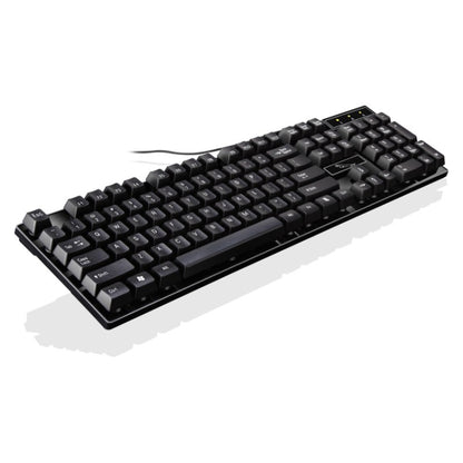 ZGB Q17 104 Keys USB Wired Suspension Gaming Office Keyboard for Laptop, PC(Black) by buy2fix