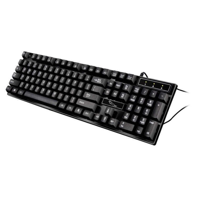 ZGB Q17 104 Keys USB Wired Suspension Gaming Office Keyboard for Laptop, PC(Black) by buy2fix