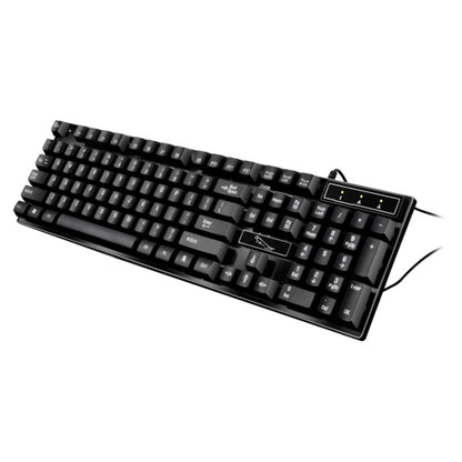 ZGB Q17 104 Keys USB Wired Suspension Gaming Office Keyboard for Laptop, PC(Black) by buy2fix