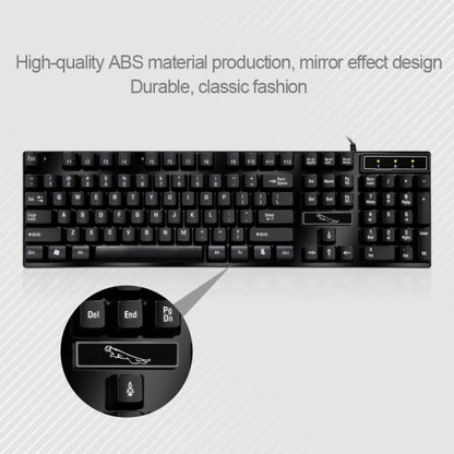 ZGB Q17 104 Keys USB Wired Suspension Gaming Office Keyboard for Laptop, PC(Black) by buy2fix
