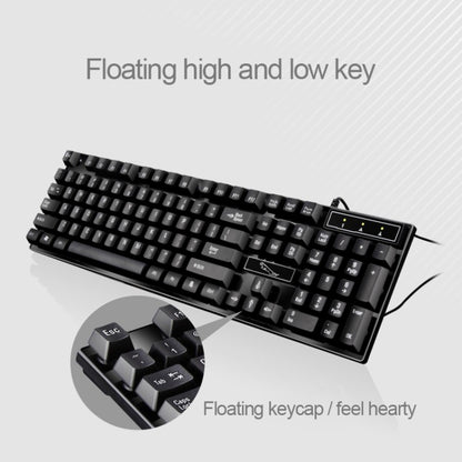 ZGB Q17 104 Keys USB Wired Suspension Gaming Office Keyboard for Laptop, PC(Black) by buy2fix