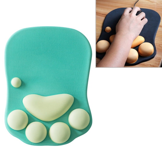 MONTIAN Cat Claw Shape Slow Soft Bracer Non-slip Silicone Mouse Pad (Green) - Mouse Pads by REMAX | Online Shopping UK | buy2fix