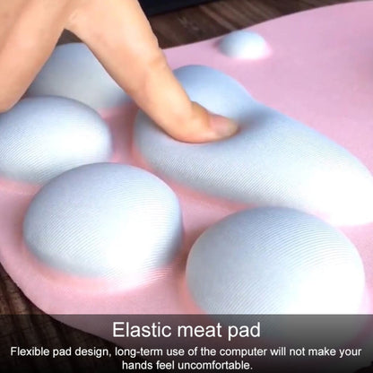 MONTIAN Cat Claw Shape Slow Soft Bracer Non-slip Silicone Mouse Pad (Rose Red) - Mouse Pads by REMAX | Online Shopping UK | buy2fix