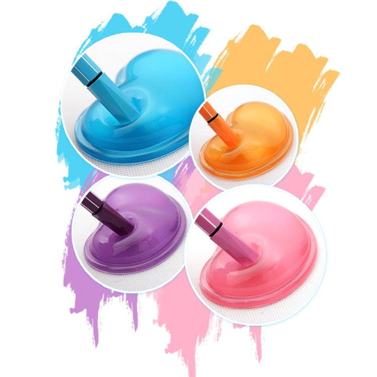 MONTIAN 2 PCS Transparent Silicone Bracer Heart-shaped Mouse Wrist Supporter, Random Color Delivery by buy2fix