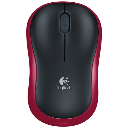 Souris optique sans fil Logitech M185 2,4 GHz 3 touches 1000 DPI, portée sans fil : 10 m (rouge)