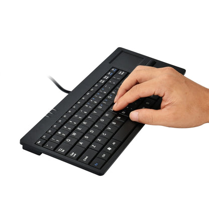MC-818 82 Keys Touch-pad Ultra-thin Wired Computer Keyboard - Wired Keyboard by buy2fix | Online Shopping UK | buy2fix
