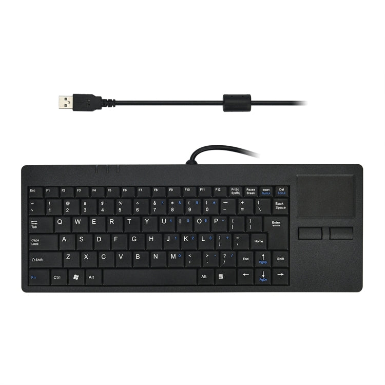 MC-818 82 Keys Touch-pad Ultra-thin Wired Computer Keyboard - Wired Keyboard by buy2fix | Online Shopping UK | buy2fix