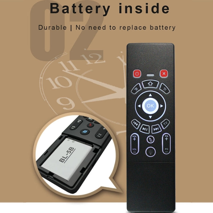 T6 Colorful Light Version Air Mouse 2.4GHz Wireless Keyboard Remote Controller with Touchpad & IR Learning for PC, Android TV Box / Smart TV, Multi-media Devices by buy2fix