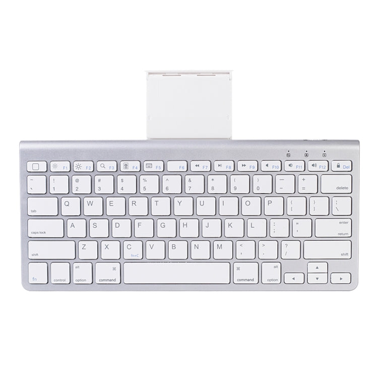 MC Saite 460BT 78 Keys Ultra-thin Mini Wireless Bluetooth Keyboard, Built-in Holder, Support Android / iOS / Windows System(Silver) by MC Saite