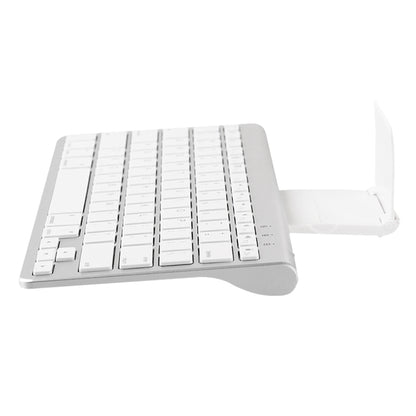 MC Saite 460BT 78 Keys Ultra-thin Mini Wireless Bluetooth Keyboard, Built-in Holder, Support Android / iOS / Windows System(Silver) by MC Saite