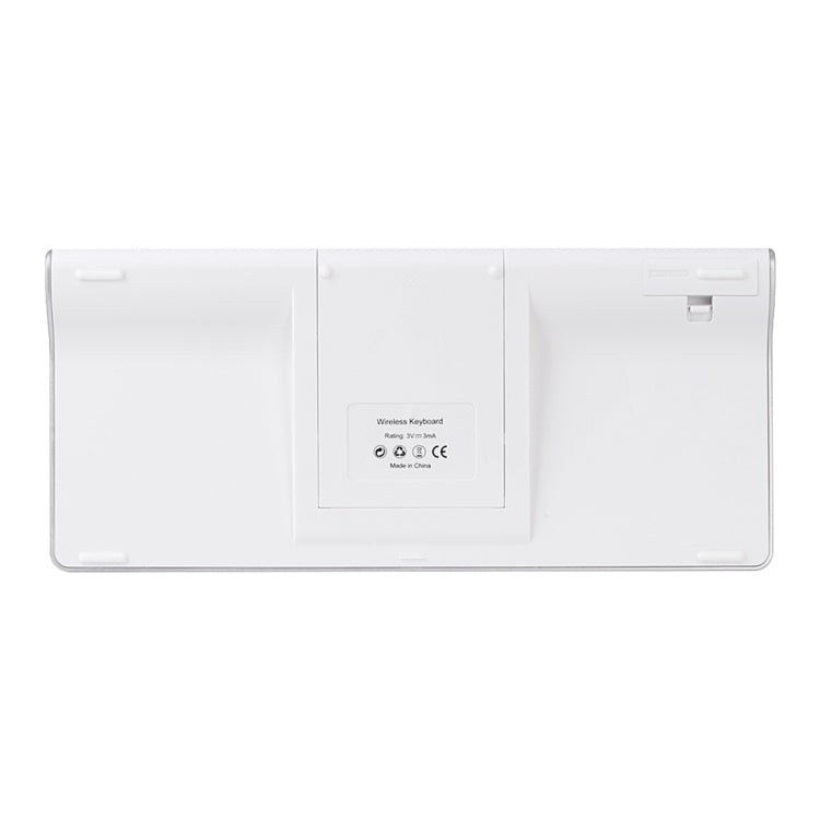 MC Saite 460BT 78 Keys Ultra-thin Mini Wireless Bluetooth Keyboard, Built-in Holder, Support Android / iOS / Windows System(Silver) by MC Saite