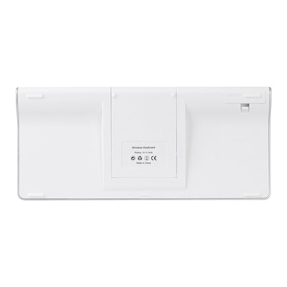 MC Saite 460BT 78 Keys Ultra-thin Mini Wireless Bluetooth Keyboard, Built-in Holder, Support Android / iOS / Windows System(Silver) by MC Saite