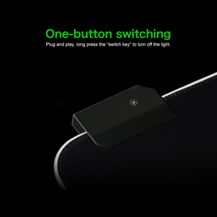 Computer Monster Pattern Illuminated Mouse Pad, Size: 90 x 40 x 0.4cm by buy2fix