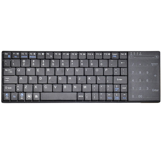 K-07 ABS Wireless Chargeable Bluetooth Touch Keyboard(Black) by buy2fix