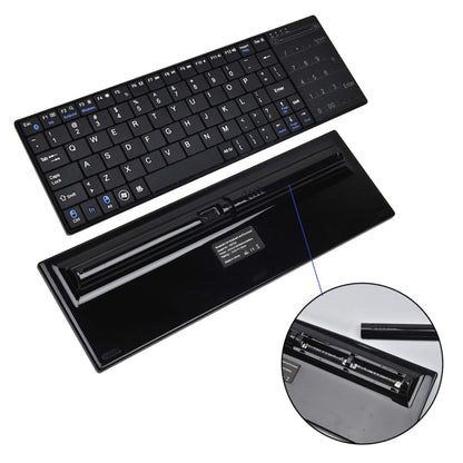K-07 ABS Wireless Chargeable Bluetooth Touch Keyboard(Black) by buy2fix