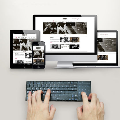 K-07 ABS Wireless Chargeable Bluetooth Touch Keyboard(Black) by buy2fix