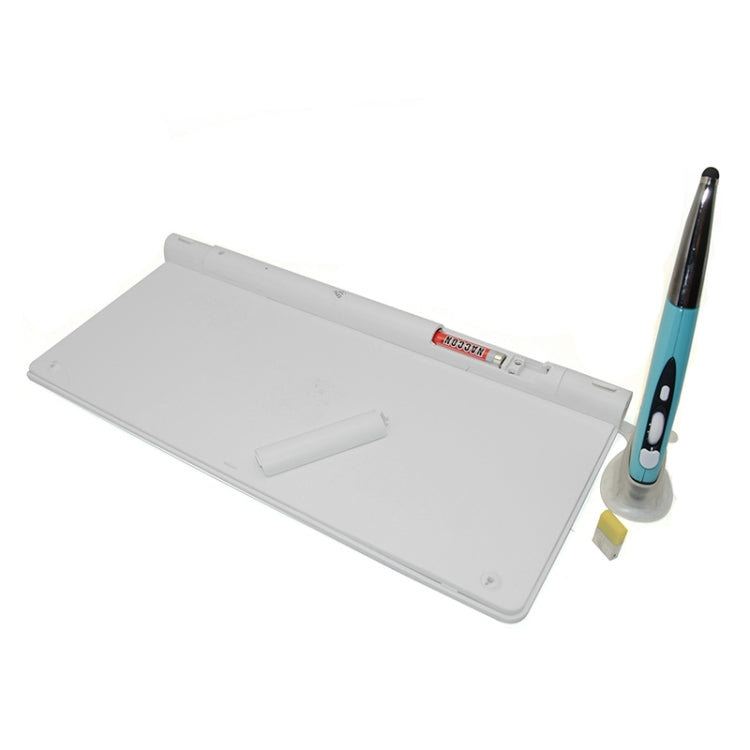 KM-909 2.4GHz Smart Stylus Pen Wireless Optical Mouse + Wireless Keyboard Set(White) by buy2fix
