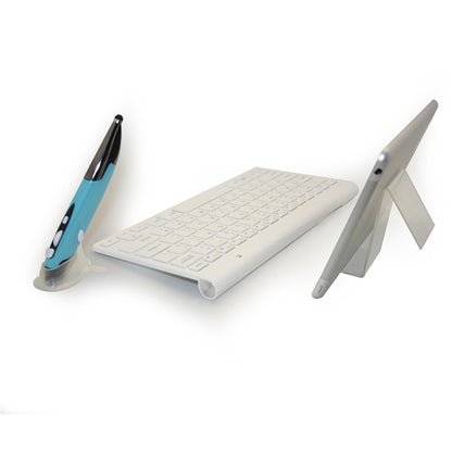 KM-909 2.4GHz Smart Stylus Pen Wireless Optical Mouse + Wireless Keyboard Set(White) by buy2fix