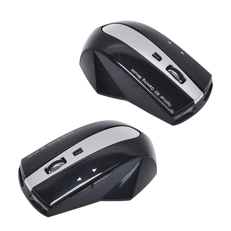 MZ-011 2.4GHz 1600DPI Wireless Rechargeable Optical Mouse with HUB Function(Black) by buy2fix