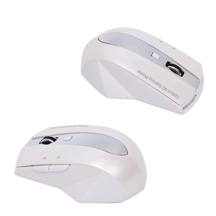 MZ-011 2.4GHz 1600DPI Wireless Rechargeable Optical Mouse with HUB Function(Pearl White) by buy2fix