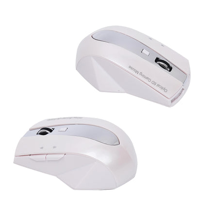 MZ-011 2.4GHz 1600DPI Wireless Rechargeable Optical Mouse with HUB Function(Pearl White) by buy2fix