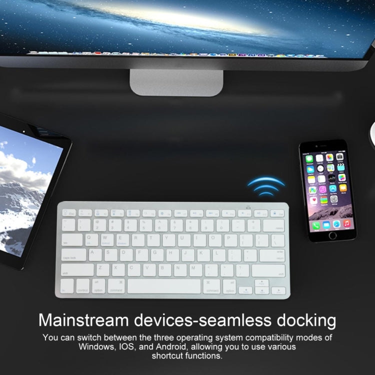 K09 Ultrathin 78 Keys Bluetooth 3.0 Wireless Keyboard (White) by buy2fix