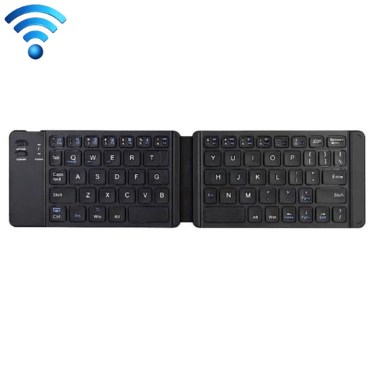K018 USB Charging Foldable 67 Keys Bluetooth Wireless Keyboard (Black) by buy2fix