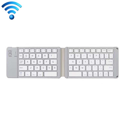 K018 USB Charging Foldable 67 Keys Bluetooth Wireless Keyboard (Silver) by buy2fix