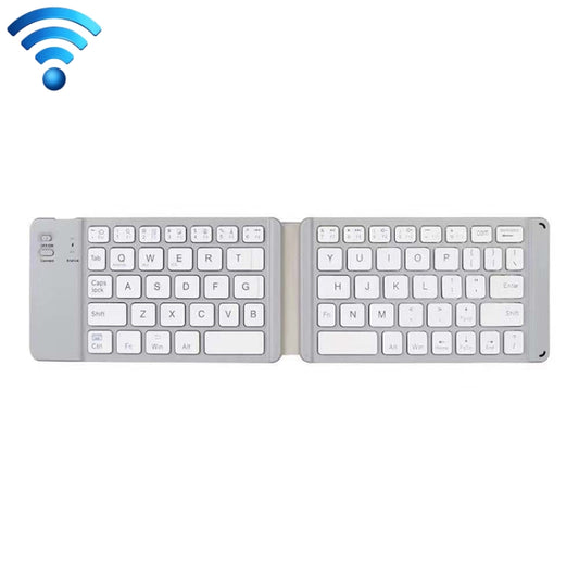 K018 USB Charging Foldable 67 Keys Bluetooth Wireless Keyboard (Silver) by buy2fix
