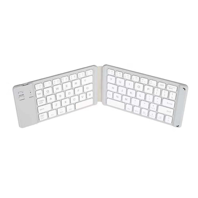 K018 USB Charging Foldable 67 Keys Bluetooth Wireless Keyboard (Silver) by buy2fix