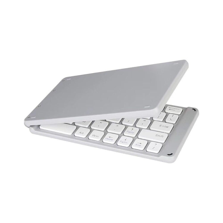 K018 USB Charging Foldable 67 Keys Bluetooth Wireless Keyboard (Silver) by buy2fix