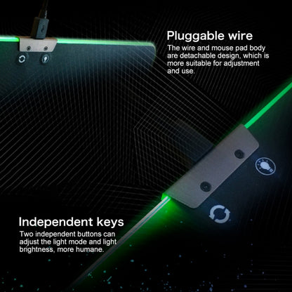 Lenovo Maya Light Game Service RGB Colorful Mouse Pad (Black) by buy2fix