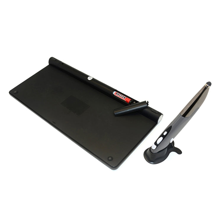 KM-909 2.4GHz Wireless Multimedia Keyboard + Wireless Optical Pen Mouse with USB Receiver Set for Computer PC Laptop, Random Pen Mouse Color Delivery(Black) by buy2fix